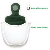 Housse de putter de golf, housses de tête de club de golf pour putter en cuir PU, housse de tête de putter à maillet avec série trèfle à quatre feuilles magnétique