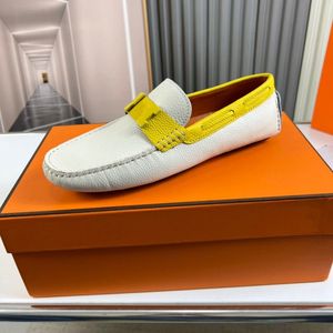 Mocassini da Uomo in Vera Pelle, <span class=keywords><strong>Scarpe</strong></span> Slip-on con Suola in <span class=keywords><strong>Gomma</strong></span> Antiscivolo, <span class=keywords><strong>per</strong></span> Lavoro, Casual, Guida, Pendolarismo, Viaggi e Appuntamenti - Product Image 6