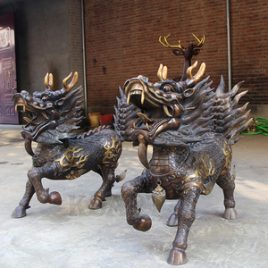 Décorations de jardin en Bronze coulé artisanales ornements de Sculpture géante pour Villa hall d'entrée ornements de gardien de ménage métal - Product Image 2