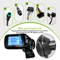Kit de conversion de vélo S886T [Haytrix] avec écran LCD, compteur de vitesse, ordinateur de vélo étanche pour vélo de route