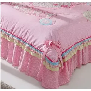 Couette double Love à ressorts avec 2 oreillers, garnissage en polyester imprimé, literie moderne pour la maison - Product Image 4