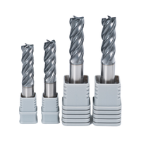ODM/OEM pris en charge fraise à queue plate à tige droite à quatre cannelures personnalisée nouvelle conception disponible en gros AlCrN + enduit D20MM