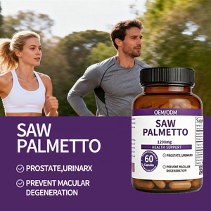 Suplemen Saw Palmetto Potensi Tinggi 1200mg-Dewasa Memberikan Energi Private Label OEM/ODM Kesehatan Prostat & Mata 60 Kapsul 2 - Product Image 5