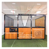 Porte coulissante de grange modulaire préfabriquée en acier galvanisé robuste pour écurie de chevaux, centre équestre, taille personnalisée disponible