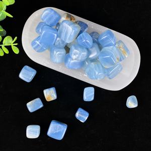 Vente en gros de pierres de cristal d'<span class=keywords><strong>onyx</strong></span> bleu polies de haute qualité en vrac, cubes, pierres roulées pour la guérison, le bricolage, le Reiki, la décoration de la maison - Product Image 5