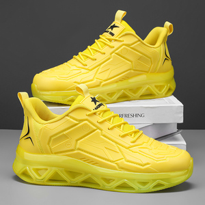 Men's All-Season Casual Sports Shoes Stylish Low-<b>Top</b> PU Lace-Up Closure Solid-Color PVC Sole Breathable Anti-Slip <b>Walking</b> Style - Product Image 3
