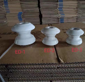 Isolateurs en porcelaine basse tension de type papillon magnétique pour table à thé, modèles ED-1, ED-2, ED-3, ED-4, couleur blanche, vente en gros - Product Image 4