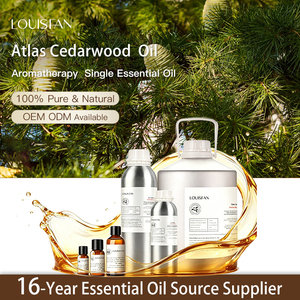 Aceite esencial de madera de cedro <span class=keywords><strong>Atlas</strong></span> destilado orgánico de alta calidad al por mayor para aromaterapia y cuidado de la piel, materia prima de corteza de <span class=keywords><strong>Marruecos</strong></span> - Product Image 1
