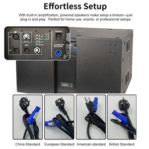 Caisson de basses actif double 18 pouces HAUTE PUISSANCE SUB 8006 Contrôle DSP Scène de concert Professionnel Caisson de basses 18 pouces Haut-parleurs de basses - Product Image 4