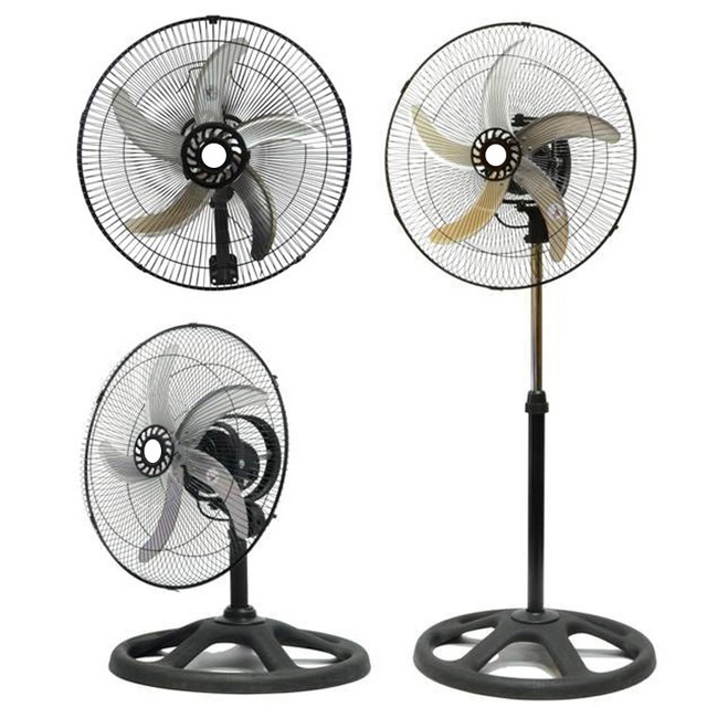 18-Inch 3-in-1 Electric Stand Fan Oscillation Mechanical Control Metal Pedestal for Home Use