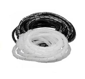 Gaine de câble en spirale transparente/noire pour l'organisation des fils - Product Image 3