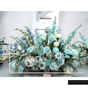 Ensemble d'arche florale de style européen Tyrian Purple, fleurs artificielles, décoration d'arche de mariage, décoration d'événements, fleurs décoratives pour mariage - Product Image 4