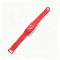 Bracelet NFC en silicone personnalisé avec logo, NTAG215, réinscriptible, étanche, élastique, pour l'accès aux salons professionnels, promotionnelles d'entreprise