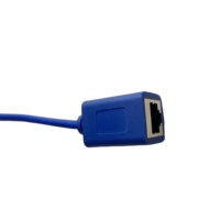 Câble Réseau FTP Cat6a Xxd-cat6 Personnalisé avec Logo RJ45 Mâle vers Femelle 8 Conducteurs 90 Degrés Droit/Gauche Fin