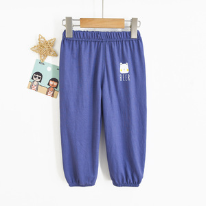 <span class=keywords><strong>Pantalon</strong></span> d'été décontracté pour enfants, imprimé dinosaure, anti-moustiques, en soie glacée, coton et <span class=keywords><strong>lin</strong></span>, fin, pour garçons et filles - Product Image 6