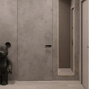 Serrure de porte magnétique - Poignée moderne minimaliste de style italien pour chambre à coucher, accessoire de porte coulissante silencieuse pour l'intimité - Product Image 3