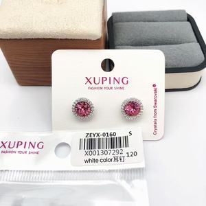 Boucles <span class=keywords><strong>d</strong></span>'oreilles pendantes XUPING en <span class=keywords><strong>cristal</strong></span> coloré étoile, lune et papillon, en zircon <span class=keywords><strong>bleu</strong></span>, pour femmes, idéales pour les fêtes et le quotidien - Product Image 6