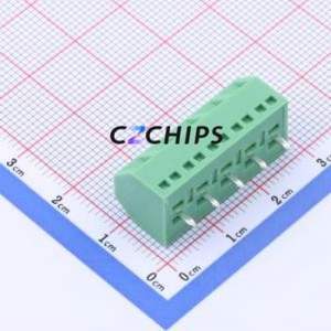 KF127S-5.08-5P <b>Screw</b> Terminal <b>Block</b> Through hole Component (THT),P=5.08mm Connector 1x5P 5.08mm Green Through Hole - Product Image 2