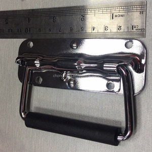 Hot Bán SUS304 Bề Mặt Được Gắn Ngực Xử Lý Với Cao Su Xử Lý Thép Không Gỉ Mùa Xuân Nạp Trường Hợp Xử Lý Cho Chuyến Bay Tủ - Product Image 3