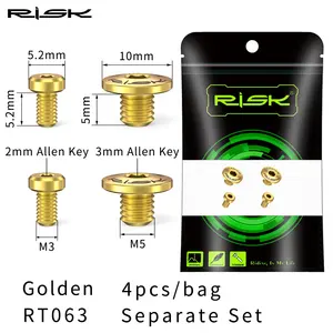 Tornillos RISK para Tapa de Cilindro de Aceite Completo/Separado para Maneta de <span class=keywords><strong>Freno</strong></span> de Bicicleta <span class=keywords><strong>Shimano</strong></span>, Tornillo Fijo de Titanio para <span class=keywords><strong>Freno</strong></span> de Disco Hidráulico de Bicicleta - Product Image 6