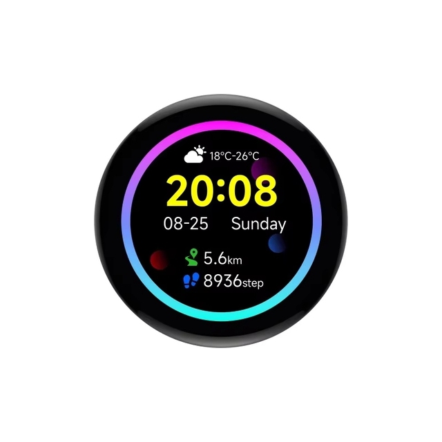 ZYSY RP2350 Development Board 1.43inch AMOLED Display 466x66 SPI Interface Onboard Accelerometer Gyroscope Sensor RTC Chip for
