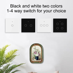 2025 interruptores de pared inteligentes de bajo costo Zigbee <span class=keywords><strong>Wifi</strong></span> de vidrio templado 1/2/3/4 Gang con Control de voz Alexa y Control Asistente de Google - Product Image 5