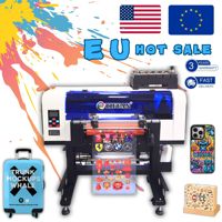 Papier peint personnalisé Aimant de réfrigérateur Carte magnétique Etiquette Machine d'impression d'autocollants Encre UV Vernis A3 Feuille d'or UV Imprimante DTF