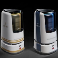 Robot Serveur Intelligent Commercial No.9 pour Hôtels, avec Évitement d'Obstacles, Capacité à Monter les Escaliers sur Plusieurs Niveaux, Blanc, Batterie 24V