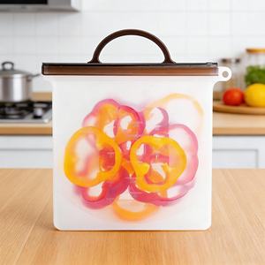 ถุงเก็บอาหารซิลิโคน ถุงซิลิโคนสำหรับเก็บอาหาร ถุงซิลิโคนสำหรับแช่แข็งแบบใช้ซ้ำได้ ถุงซิลิโคนสำหรับบรรจุอาหาร - Product Image 5