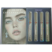 Coffret Maquillage 4 Pièces : Fard à Paupières, Crayon à Lèvres Détachable 3 Pages, Poudre Imperméable Personnalisable – Vente Directe Usine en Gros