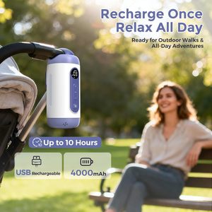 Baby Soothing Sleep Aid White Noise <b>Machine</b> Portable For Stroller Crib With Music And Sound Therapy Blue And White - Product Image 4