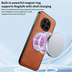 <span class=keywords><strong>Funda</strong></span> con Soporte de Cuero PU para Huawei Pura 80 Ultra, Carga Inalámbrica, Soporte Magnético, <span class=keywords><strong>Funda</strong></span> para Honor X9D X7A A6B X7D X5C - Product Image 5