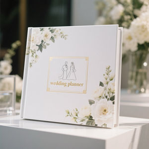 Libro <span class=keywords><strong>y</strong></span> organizador de planificador de bodas cristiano con impresión 2026, diario de oración personalizado - Product Image 1