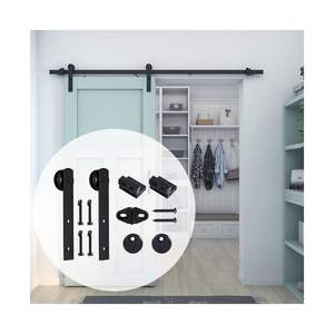 Kit <span class=keywords><strong>de</strong></span> rails coulissants pour <span class=keywords><strong>porte</strong></span> en bois <span class=keywords><strong>de</strong></span> style moderne, rails coulissants pour <span class=keywords><strong>porte</strong></span> coulissante, kit complet <span class=keywords><strong>de</strong></span> quincaillerie pour <span class=keywords><strong>porte</strong></span> coulissante <span class=keywords><strong>de</strong></span> <span class=keywords><strong>grange</strong></span> - Product Image 2