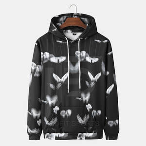 Sweat à capuche en polaire personnalisé pour homme, streetwear d'hiver, sublimation, haute qualité, surdimensionné, respirant, fabriqué par Profit Sports - Product Image 1