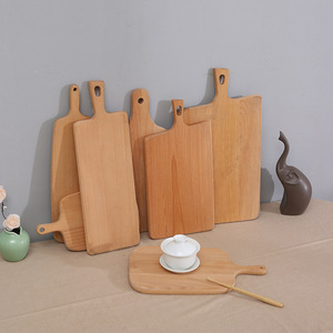 Plateaux à pizza en bois, en bambou et en bois de teck, pour usage domestique et restaurants, plateaux multifonctions pour ustensiles. - Product Image 2