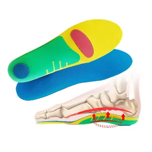 Plantillas ortopédicas planas de longitud completa, ortopédicas deportivas avanzadas, soporte de arco alto