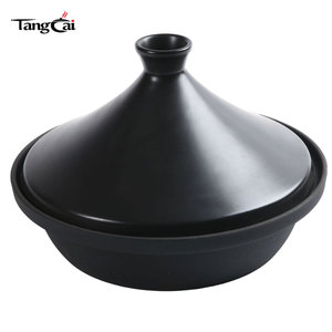 Pot <span class=keywords><strong>à</strong></span> <span class=keywords><strong>tajine</strong></span> <span class=keywords><strong>en</strong></span> <span class=keywords><strong>fonte</strong></span> de qualité commerciale avec couvercle conique, résistant <span class=keywords><strong>à</strong></span> la rouille, idéal pour les plats marocains, cuisson lente, compatible four - Product Image 6