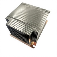 Dissipateur thermique à ailettes empilées personnalisées avec base en cuivre massif pour serveur en rack CPU et GPU