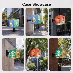 Écran LED cube magique à 4 faces P4 pour extérieur, écran vidéo LED haute résolution pour restaurant ou boutique - Product Image 5