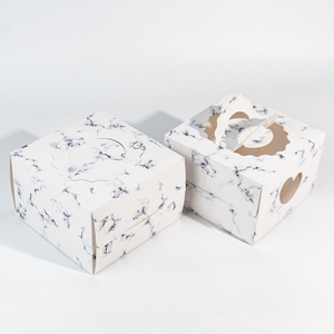 Bán buôn Bento Bánh hộp sinh nhật Giáng sinh vui vẻ Cup bánh hộp 10 inch với cửa sổ nhựa - Product Image 4