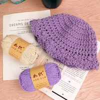 Cordon en macramé tressé 2 mm 65 % coton polyester, fil rond creux tricoté pour le crochetage de sacs, paniers et coussins