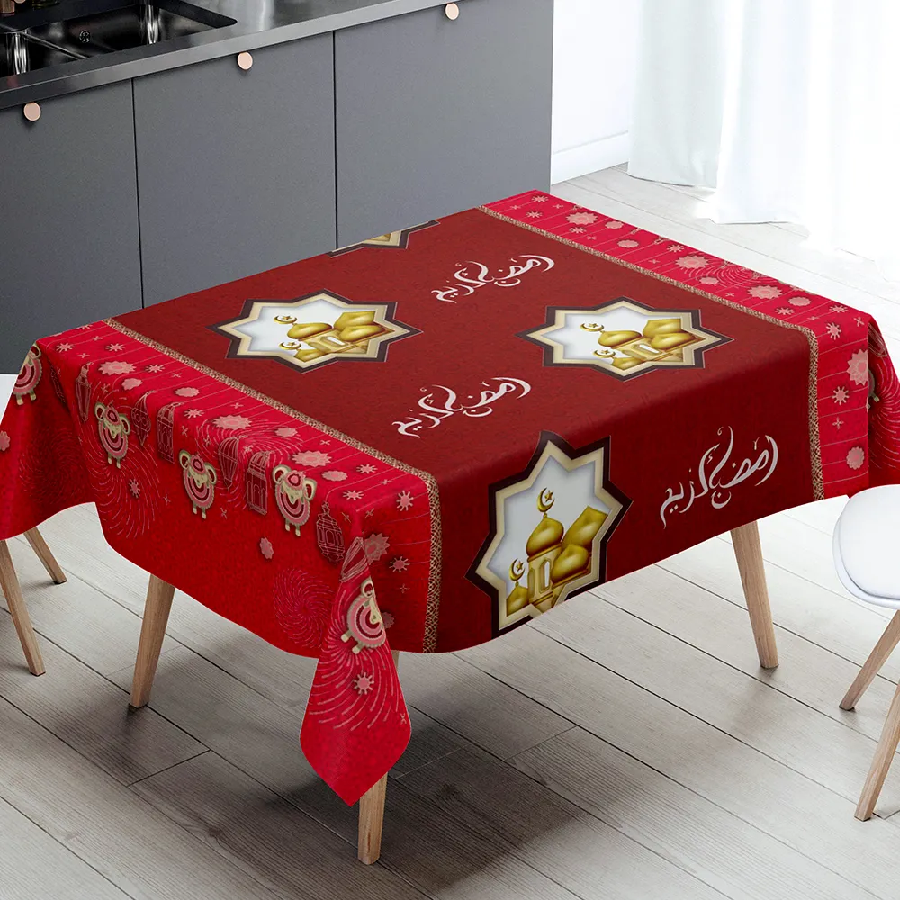 Pvc table cloth ramadan table decorations for tables