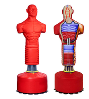 Mannequin de Taekwondo sur pied, sac de frappe réglable en hauteur, autoportant pour l'entraînement de boxe et d'arts martiaux