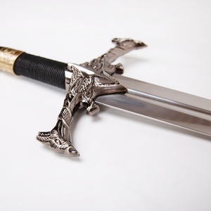 Réplique d'épée Blackfyre, épée du dragon Targaryen de <span class=keywords><strong>Game</strong></span> <span class=keywords><strong>of</strong></span> Thrones avec plaque murale, épée médiévale de collection non affûtée pour cosplay - Product Image 2