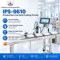 Imprimante jet d'encre statique IPS-9610 pour codage de pochettes, imprimante d'emballage plastique, hauteur de 1 à 12,7 mm, TIJ 300 DPI