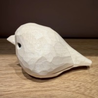 Décoration rustique en bois : Sculpture d'oiseau naturelle brute, figurine artisanale non peinte à peindre soi-même, pour la maison et la table, artisanat décoratif