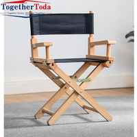 Chaise de réalisateur élégante, pliable, légère, durable, à cadre en bois, confortable, pour une assise relaxante, studios, événements en plein air, cinéma