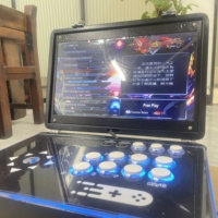 Console de jeu vidéo d'arcade KUBIXION pour 2 joueurs, machine d'arcade de basket-ball de rue et de boxe à pièces, éclairage LED, prise US, tout inclus