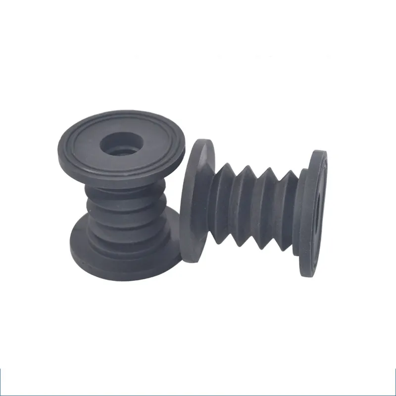 OEM Customized SILICONE EPDM NBR FKM Compression Molded Rubber Silica Dust Bellow Rubber Parts